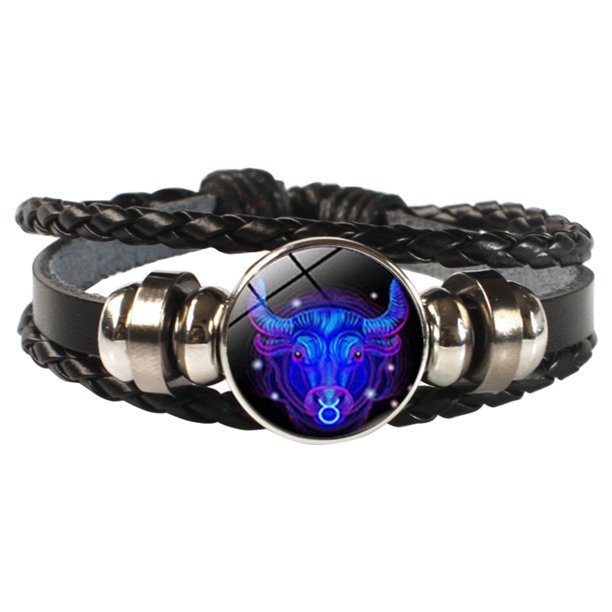 12 Zodiac Signs Constellation Charm Luminous Bracelet Men Women Fashion Birthday Gift - likeinstore