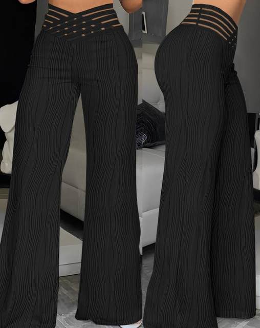 Elegant Wide Leg Fashion Women's Flared Pants Streetwears - likeinstore