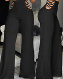Elegant Wide Leg Fashion Women's Flared Pants Streetwears - likeinstore