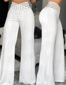 Elegant Wide Leg Fashion Women's Flared Pants Streetwears - likeinstore