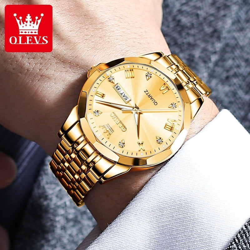 Men's Watches Rhombus Mirror Original Quartz - likeinstore