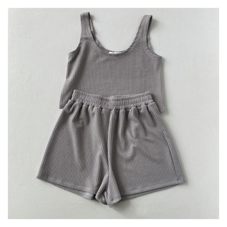 Women's Matching Set Casual Summer Top and Shorts Set - likeinstore