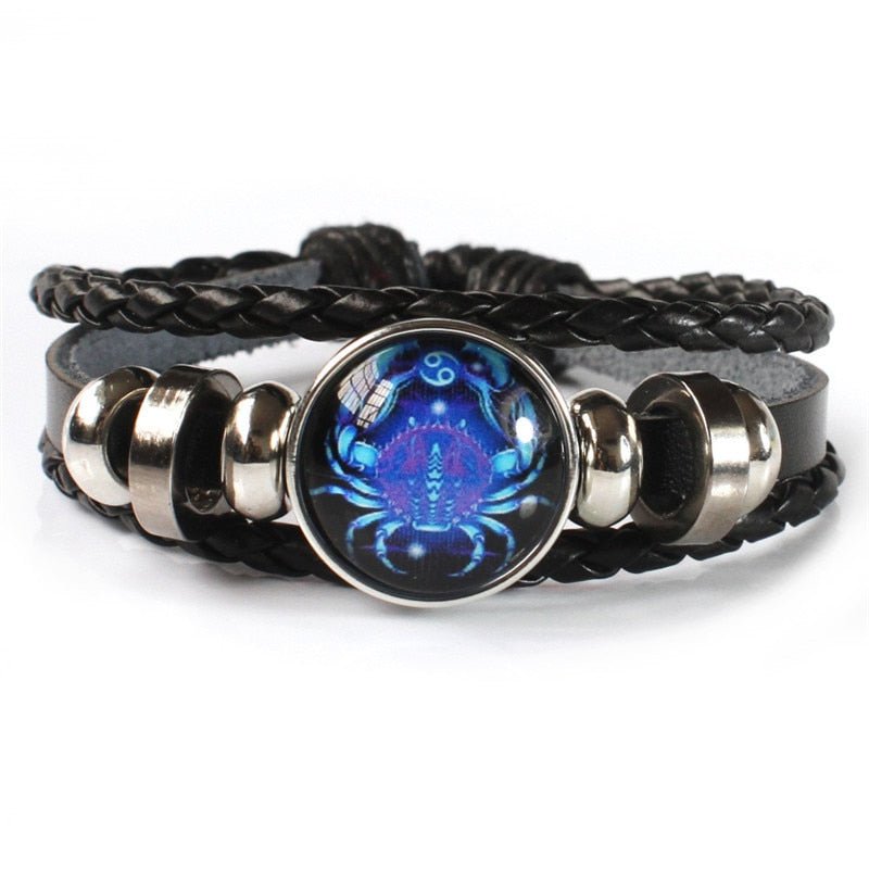12 Zodiac Signs Constellation Charm Luminous Bracelet Men Women Fashion Birthday Gift - likeinstore