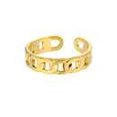 Adjustable Cuban Link Ring - likeinstore
