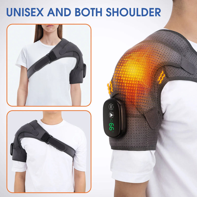 Adjustable Shoulder Massage and LED Heating Belt - likeinstore
