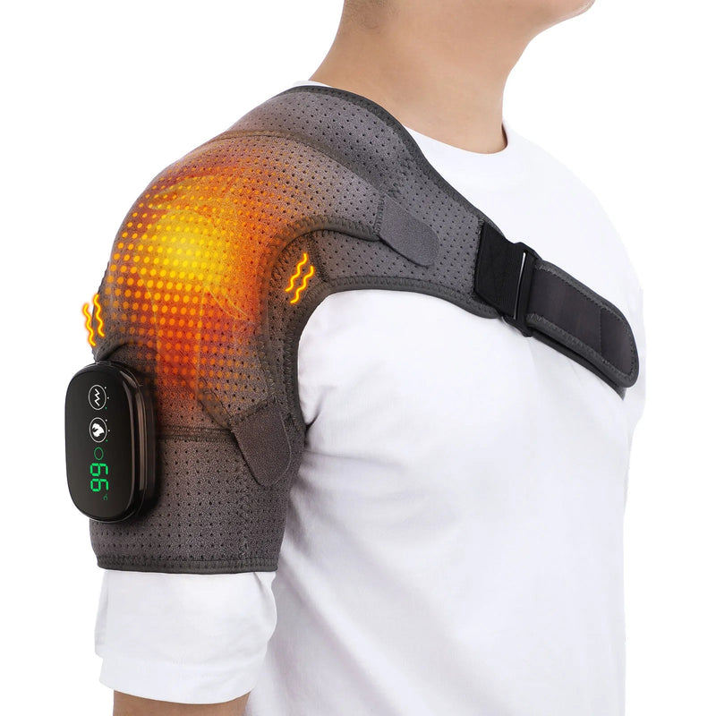 Adjustable Shoulder Massage and LED Heating Belt - likeinstore