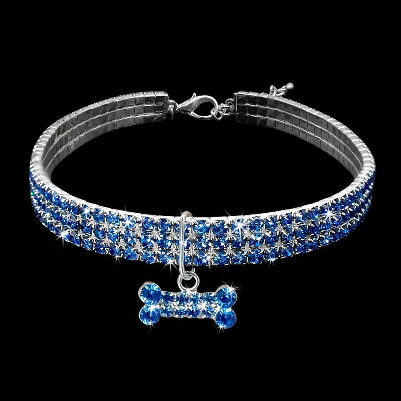 Bling Rhinestone Puppy Collar - likeinstore