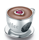 COFFEE RING WITH LOVE - 925 SILVER - likeinstore