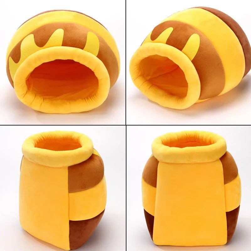Comfy Honey Pot Pet Plush Bed - likeinstore