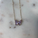 Crystal Butterfly Necklace - likeinstore