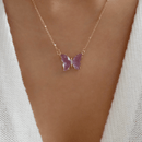 Crystal Butterfly Necklace - likeinstore