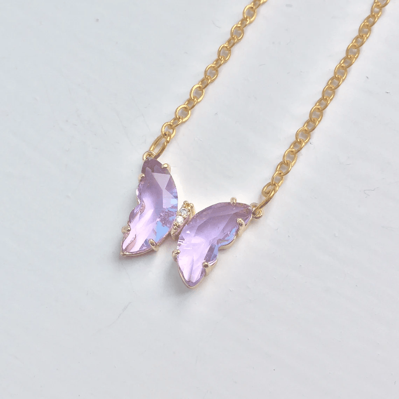 Crystal Butterfly Necklace - likeinstore
