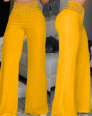 Elegant Wide Leg Fashion Women's Flared Pants Streetwears - likeinstore