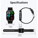 FCC Blood Glucose Smartwatch - Healthy Heart Rate & Blood Pressure Tracker with IP68 Waterproof - likeinstore