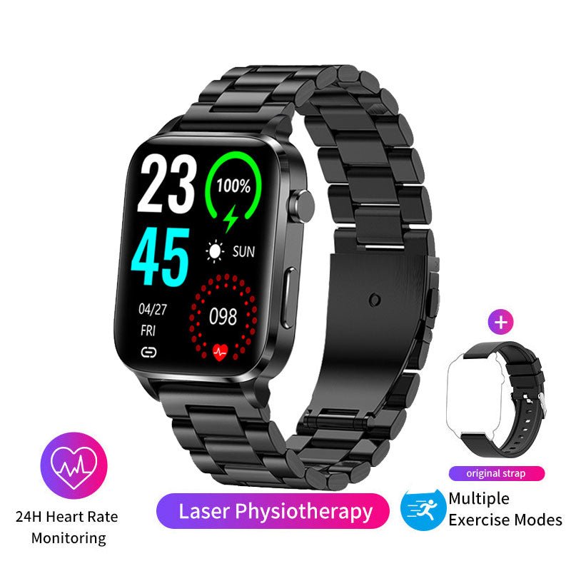 FCC Blood Glucose Smartwatch - Healthy Heart Rate & Blood Pressure Tracker with IP68 Waterproof - likeinstore