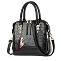Gold Design Crocodile Leather Bag - likeinstore