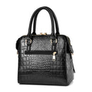 Gold Design Crocodile Leather Bag - likeinstore