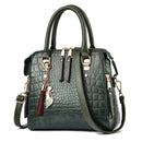 Gold Design Crocodile Leather Bag - likeinstore