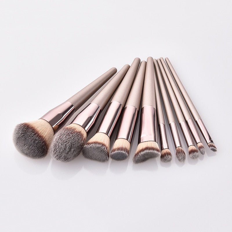 Hot Champagne Makeup Brushes - likeinstore