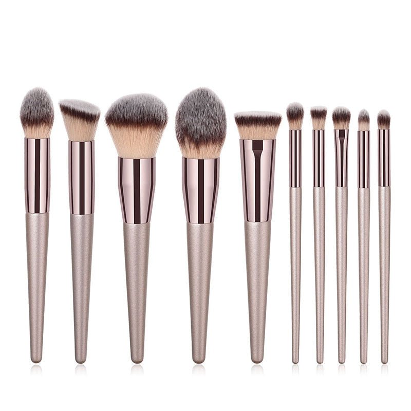Hot Champagne Makeup Brushes - likeinstore