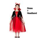 Kids Halloween Costume - Cosplay Red Hooded Vampire Costume Dress - likeinstore