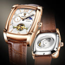 Luxury Square Tourbillon Watches Waterproof Automatic Watch - likeinstore