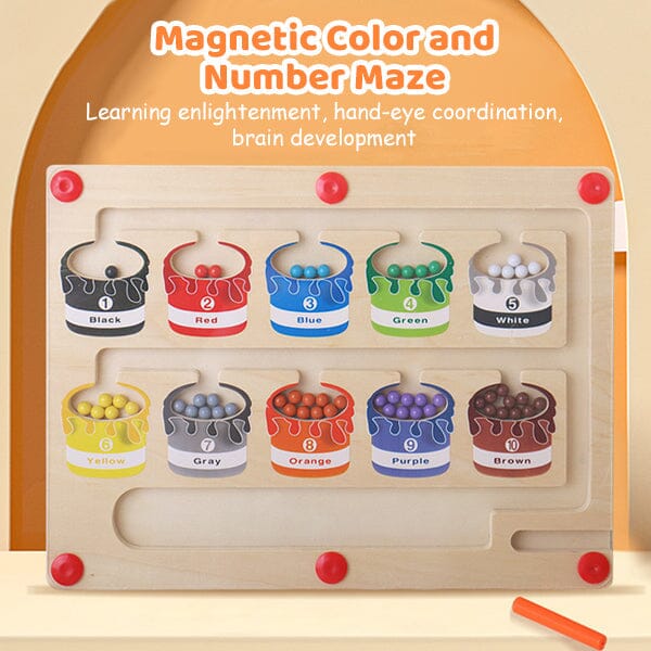 Magnetic Color and Number Maze - likeinstore