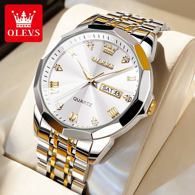 Men's Watches Rhombus Mirror Original Quartz - likeinstore