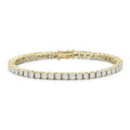 Monette 4 Prong Diamond Bracelet in 18k White Gold Vermeil - likeinstore