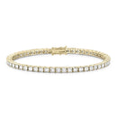 Monette 4 Prong Diamond Bracelet in 18k White Gold Vermeil - likeinstore