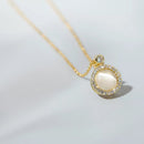 Opal Spinning Fidget Necklace - likeinstore