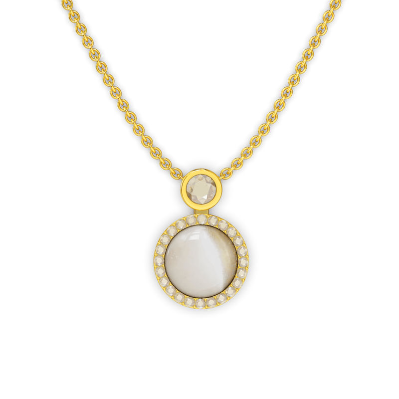 Opal Spinning Fidget Necklace - likeinstore