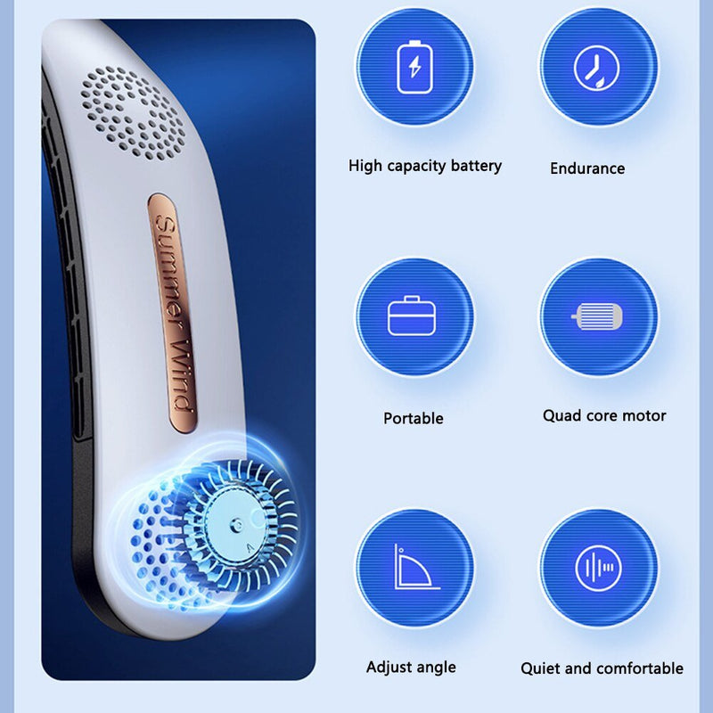 Portable Neckband Fan - likeinstore
