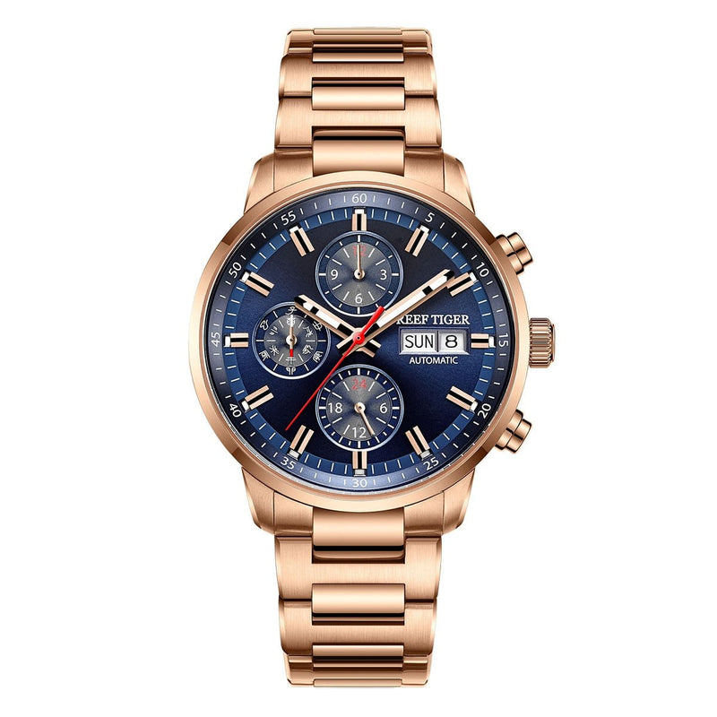 Reef Tigers Seattle Captain Automatic Mechanical Watch - GA1659 - likeinstore