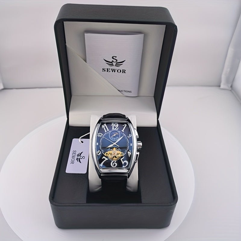Reef Tigers Skeletonized Tonneau Waterproof Mechanical Watch - FR02833 - likeinstore