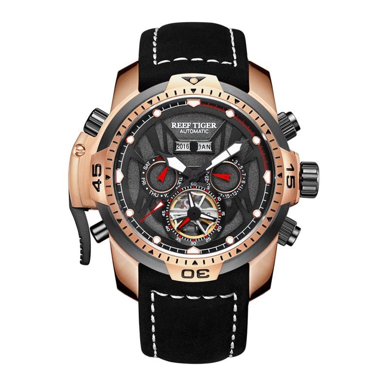 Reef Tigers/RT Aurora Series Multifunctional Automatic Mechanical Watch - Luminous Waterproof - RGA3532 - likeinstore