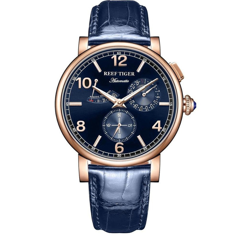 Reef Tigers/RT Men's Leather Strap Automatic Watch RGA1978 - likeinstore