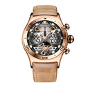 Reef Tigers/RT Sapphire Luminous Stainless Steel Tourbillon Waterproof Automatic Watch RGA703 - likeinstore