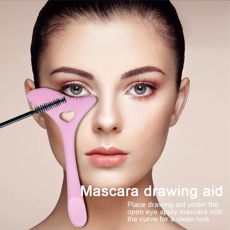 Silicone Eyeliner Makeup Stencils Wing Tips Marscara Drawing Lipstick Wearing Aid Face Cream Mask Applicator Makeup beauty tool - likeinstore