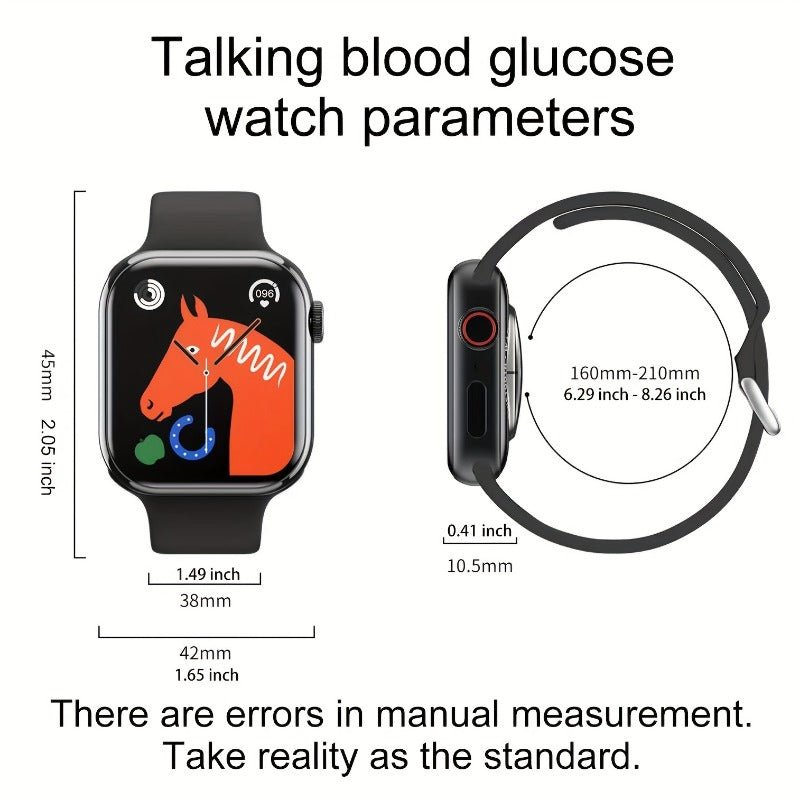 Smart Watch 9 pro: Blood Glucose, NFC, Fitness, Call. 2.05" Screen. Series 8 for Apple Watch. Heart Rate, Blood Pressure - likeinstore