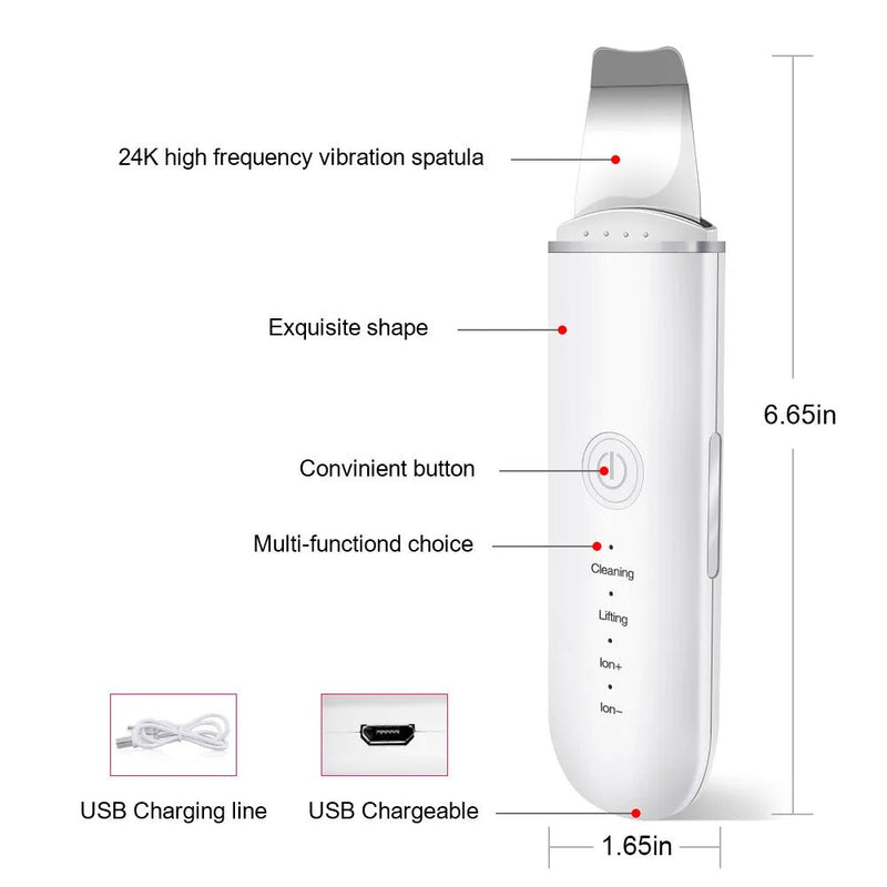 Ultrasonic Skin Scrubber Vibration - likeinstore